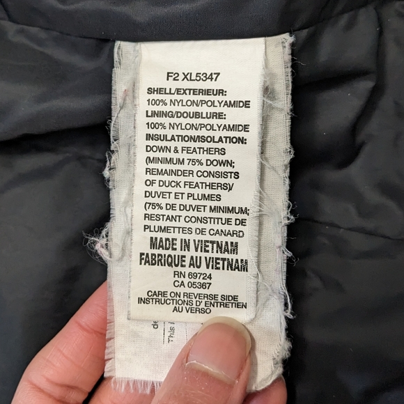 Columbia duck down short quilted puffer jacket black - Picture 11 of 16